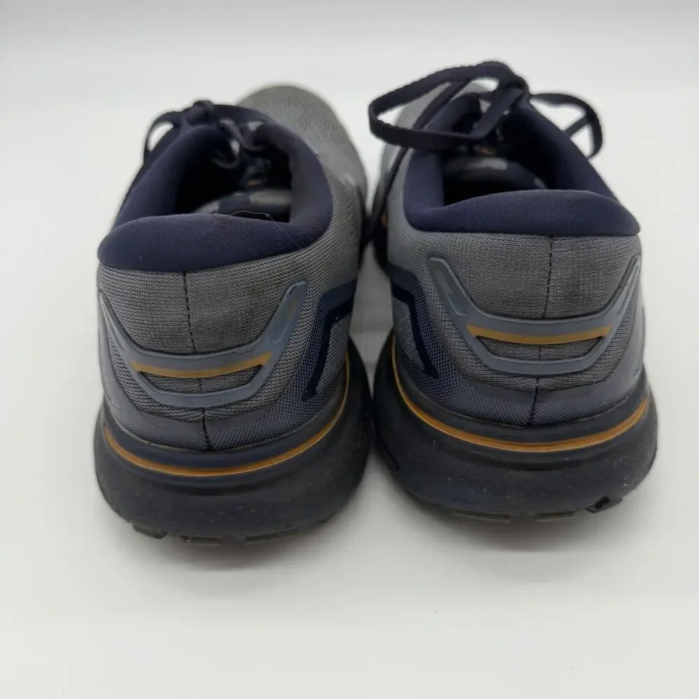 Brooks Ghost 15 Blue Orange Athletic Sneaker Running Shoe Men SIZE 9.5 2E Wide